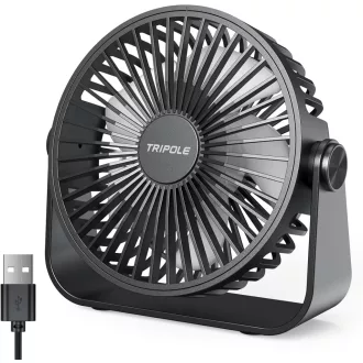   TriPole USB asztali ventilátor 3 fokozat 360° forgatható 4,5 hüvelykes