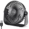 TriPole USB asztali ventilátor 3 fokozat 360° forgatható 4,5 hüvelykes