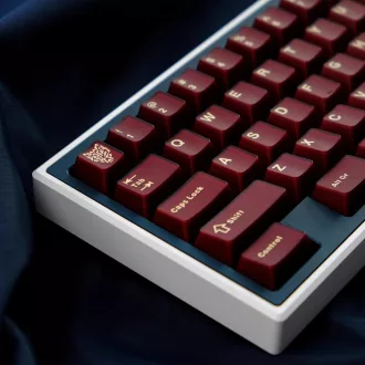   Sumgsn PBT Doubleshot 114 billentyű Cherry profil piros mechanikus billentyűzet szett