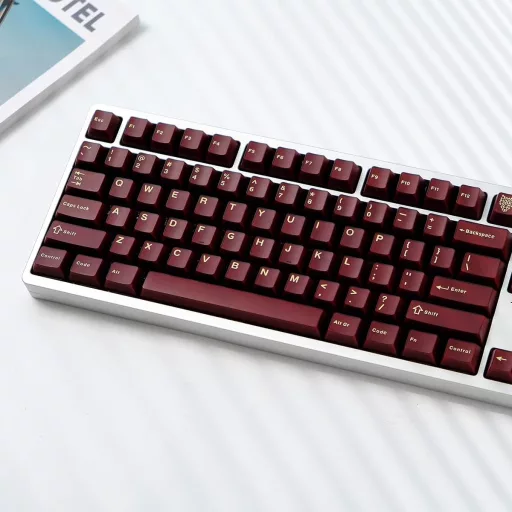 Sumgsn PBT Doubleshot 114 billentyű Cherry profil piros mechanikus billentyűzet szett