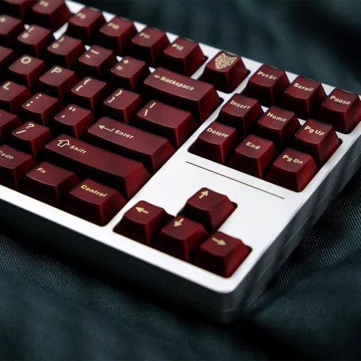 Sumgsn PBT Doubleshot 114 billentyű Cherry profil piros mechanikus billentyűzet szett
