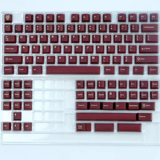 Sumgsn PBT Doubleshot 114 billentyű Cherry profil piros mechanikus billentyűzet szett