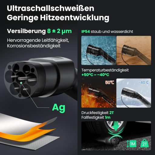 GONEO Type 2 kabel za punjenje 7,2 kW 32A za električni automobil Mode 3 7m