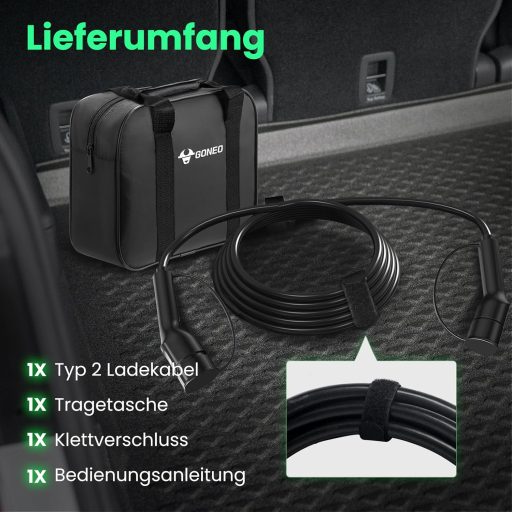 GONEO Type 2 kabel za punjenje 7,2 kW 32A za električni automobil Mode 3 7m