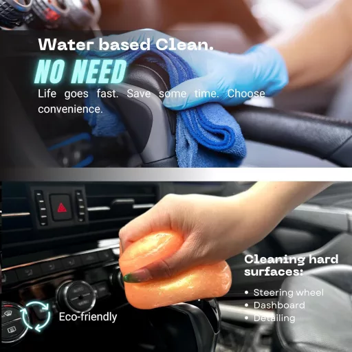 Set de gel pentru curățarea auto ToysButty cu aromă de portocale și argilă de curățare