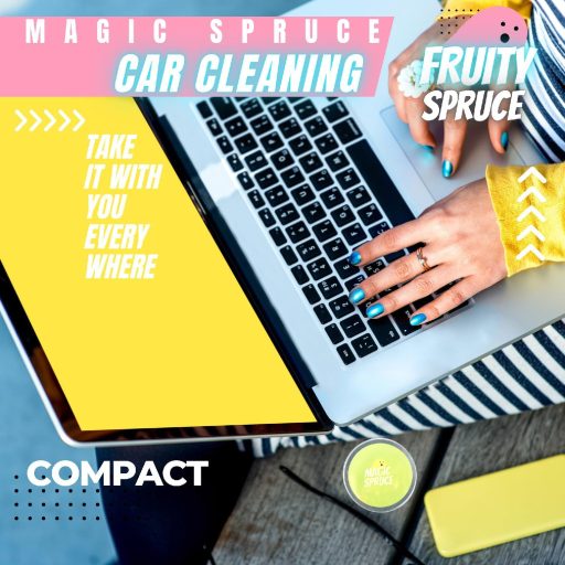 ToysButty Autó Belső Tisztító Gél Citrom Illattal, Üveg és Billentyűzet Tisztító Készlet