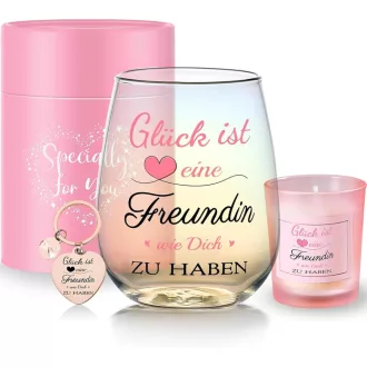   Yalucky Borospohár Nőknek - Barátnő Ajándék Születésnap Évforduló