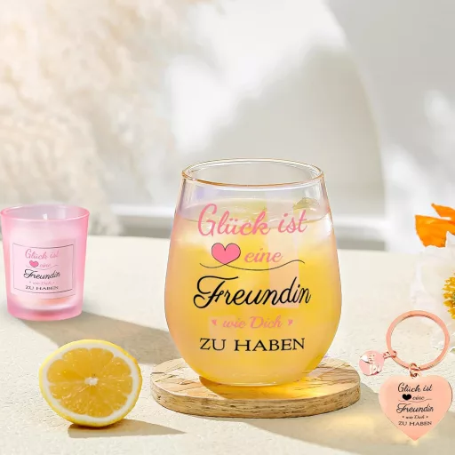 Yalucky pohár na víno pre ženy – Darček pre kamarátku k narodeninám a výročiu