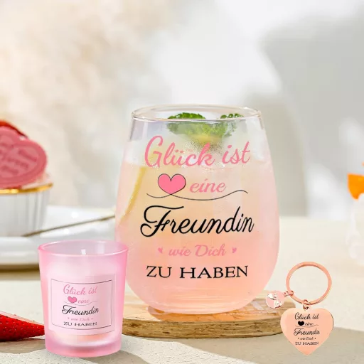 Yalucky Borospohár Nőknek - Barátnő Ajándék Születésnap Évforduló