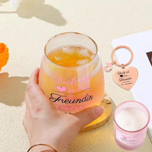 Yalucky Borospohár Nőknek - Barátnő Ajándék Születésnap Évforduló