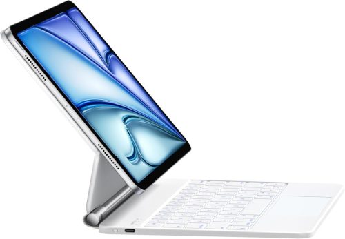 HOU Puzdro s Bluetooth klávesnicou pre iPad Air 11 (M3 2025/M2 2024)/Air 5/Air 4, Kompatibilné s iPad Pro 11, 7-farebné RGB podsvietenie, Touchpad,