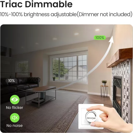 ALUSSO LED Ugradbena Spot Svjetiljka 5W 460 Lumena Zatamnjiva 3 Temperature Boje