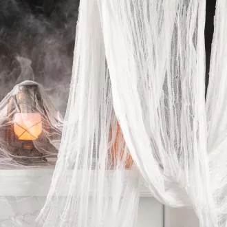   GIONAR Halloween Dekorációs Textil 5x2,15m Fehér Félelmetesség Parti Díszítés