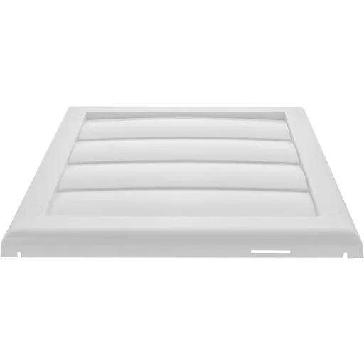 Vent Systems 125mm Fehér Szellőző Fedél - Szárítógép Kivezető Fedél Szellőzőnyílásokkal - Elszívó Sapka - Egyoldalas Műanyag Légbevezető Rác
