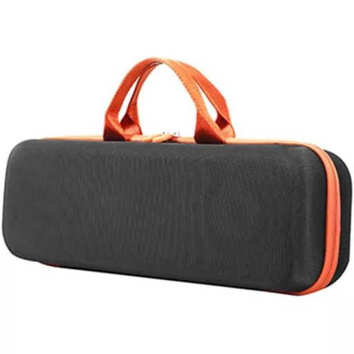 Husă de călătorie rigidă EUGOOCX pentru Dyson Airstrait - cutie de depozitare pentru placă de păr, negru/portocaliu