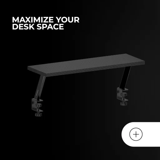 Mars Gaming MGDS Monitor Állvány 17cm Magasítóval, Ergonomikus Acél Asztali Támasz