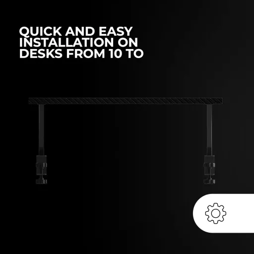 Mars Gaming MGDS Monitor Állvány 17cm Magasítóval, Ergonomikus Acél Asztali Támasz