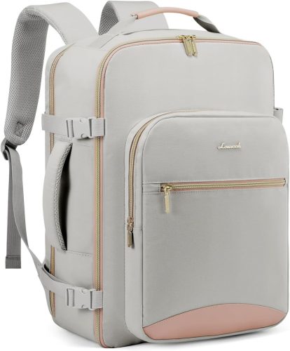 Lovevook 40L Rucsac de cabină pentru avion - Geantă de călătorie impermeabilă pentru laptop de 17", Rucsac valiză de damă pentru călătorii de afaceri, drumeții, escapade de weekend