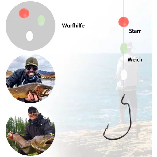 Filltown 160 komada ribolovnih vrtilica s kopčama u kutiji za pribor