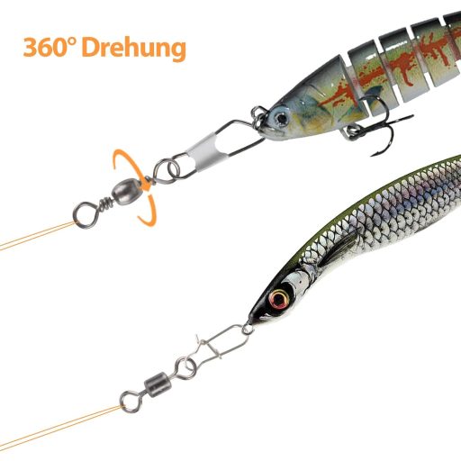 Filltown 160 db Horgász Forgó Készlet Karabiner Csatornák Hordozható Dobozban