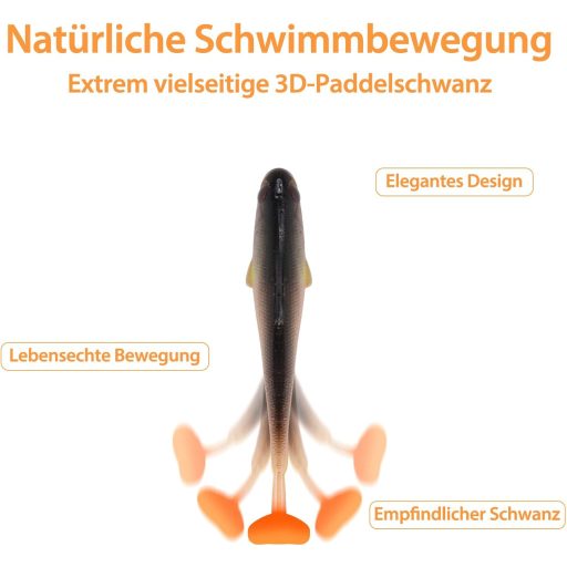 Filltown Gumhal Szett 5-6 Darab Horgászcsali Sügér Csuka Tengeri Halakhoz