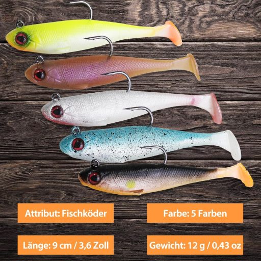 Filltown Gumhal Szett 5-6 Darab Horgászcsali Sügér Csuka Tengeri Halakhoz