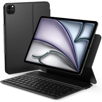   Qulose QWERTZ Tipkovnica Futrola za iPad Air 11" M3/M2 iPad Pro 11" Bluetooth Magnetska Crna