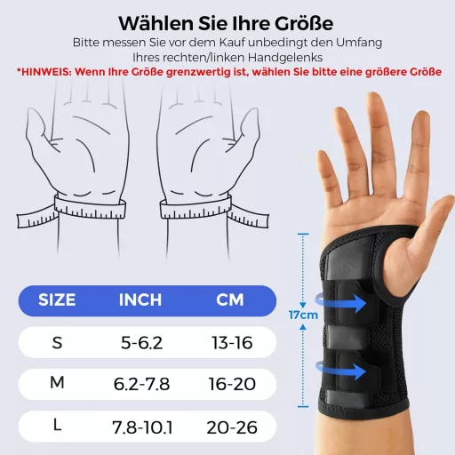 FREETOO RIS Csuklótámasz Karpális Alagút Szindrómához Légáteresztő Kétkezes Csukló Rögzítő