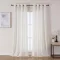 Joydeco Linen Félátlátszó Függöny Szett 2db 260x140cm Krém Fehér