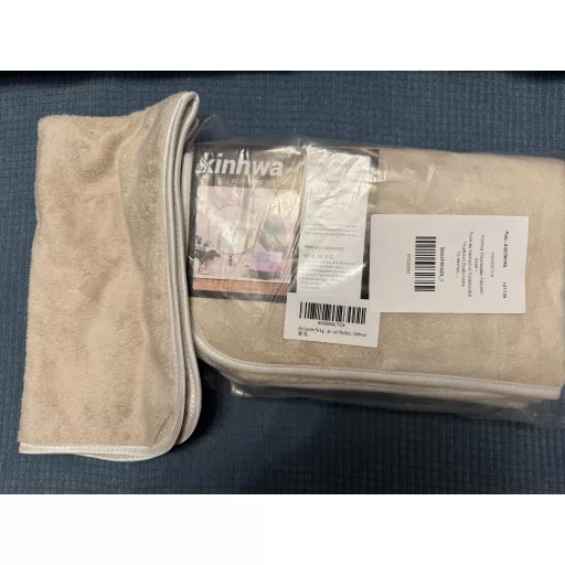 KinHwa Set ručnika za ruke od mikrovlakana - Mekani i upijajući ručnici za kupaonicu za salone, kupanje, sport - 40x76 cm, 4 komada, smeđi