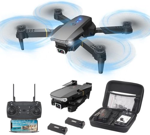 Wipkviey T27 Összecsukható Drón Kamerával - FPV WiFi Élő Közvetítés, 2 Akkumulátor, 30 Perc Repülési Idő, Gravitációs Irányítás, Gesztus Sze
