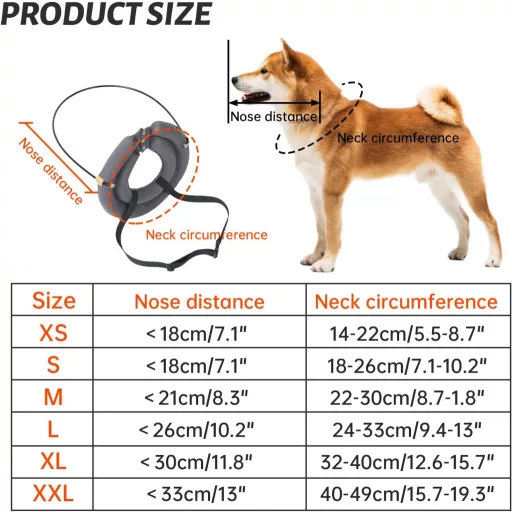 AYLIORUY Vak Kutya Halo Nyakörv Ütközésvédő Vezetőhám Extra Large Macskáknak és Kutyáknak