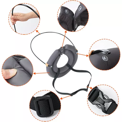 AYLIORUY Zaštitna ogrlica za slijepe pse, halo ogrlica, zaštita od udaraca, vodilica, ekstra velika za mačke i pse