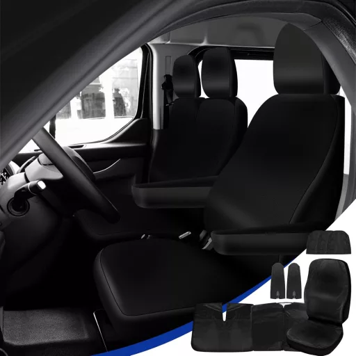 Poťah na autosedačku STEEIRO pre modely VW T5 T6 (2003-2022) - Vodoodolný, 3-miestny ochranný poťah kompatibilný s Volkswagen.