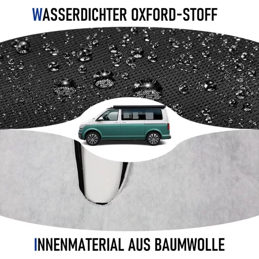 Poťah na autosedačku STEEIRO pre modely VW T5 T6 (2003-2022) - Vodoodolný, 3-miestny ochranný poťah kompatibilný s Volkswagen.
