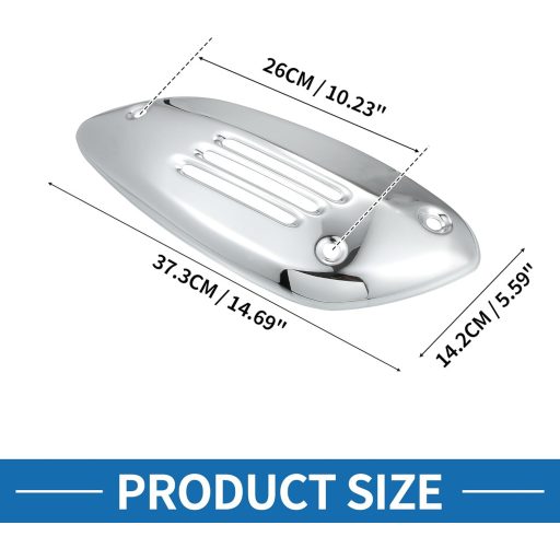 Protecție tobă eșapament ABSOPRO pentru scuter Vespa Sprint 150 (2016-2022) - Aliaj de aluminiu, culoare argintie