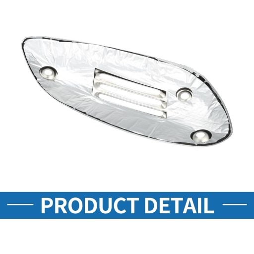 Protecție tobă eșapament ABSOPRO pentru scuter Vespa Sprint 150 (2016-2022) - Aliaj de aluminiu, culoare argintie