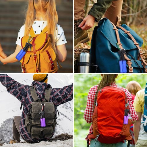 Jostift 60ml utazó spray palack szett 6db - újratölthető mini permetező karabinerrel