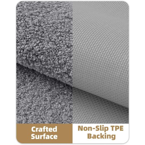 Protišmyková kúpeľňová predložka COLOR&GEOMETRY 61x92 cm béžová, mäkká a prateľná