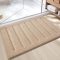 COLOR&GEOMETRY csúszásmentes fürdőszobai szőnyeg 61x92 cm bézs, puha és mosható