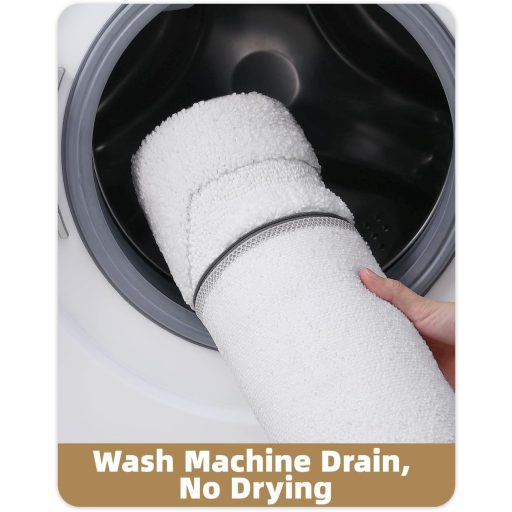 COLOR&GEOMETRY fürdőszobai csúszásmentes fürdőszőnyeg 61x92 cm fehér, mosható