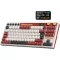 RK ROYAL KLUDGE M87 Mechanikus Gamer Billentyűzet - 75% TKL, Vezeték Nélküli, Kijelzővel, Dupla Gombbal, RGB, 7500 mAh, Hot-Swap Linear Crea