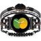 VISOOM Boho Kožený Náramok pre Hodinky Samsung Galaxy Watch 7/6/5/4 - 20mm Viacvrstvový Remienok s Korálkami pre Modely 40-47mm, Čierny