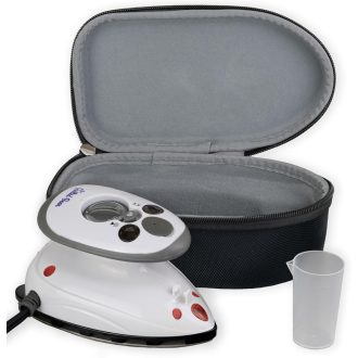   The Quilted Bear Utazó Vasaló Kerámia Talppal, Hordozható Mini Vasaló Gőzfunkcióval