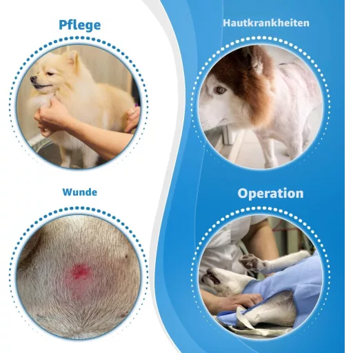 ICOYEA Puha Kutyanyakörv Szürke L - Légáteresztő Védőnyakörv Kutyáknak