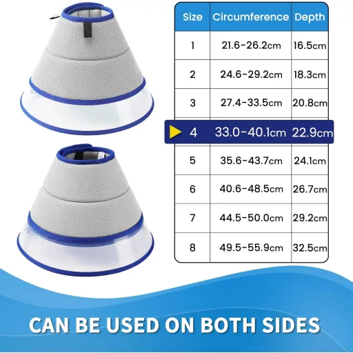 ICOYEA Puha Kutyanyakörv Szürke L - Légáteresztő Védőnyakörv Kutyáknak