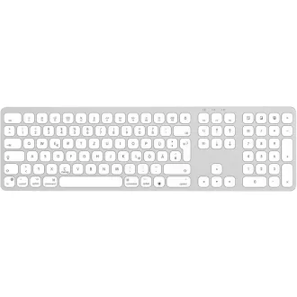   Tastatură wireless Bluetooth SODI pentru Mac/iPad/iPhone, aluminiu, reîncărcabilă, QWERTZ