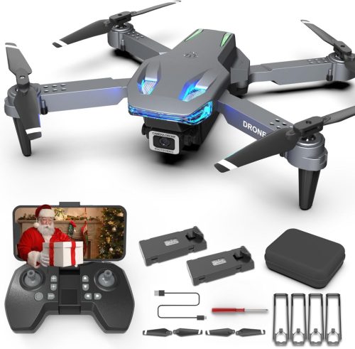 Wipkviey T28 Skladací Dron s 1080P HD Kamerou - pre Začiatočníkov a Deti, 3D Flip, Udržiavanie Výšky, Funkcia Selfie, Plánovanie Trasy, 2 A