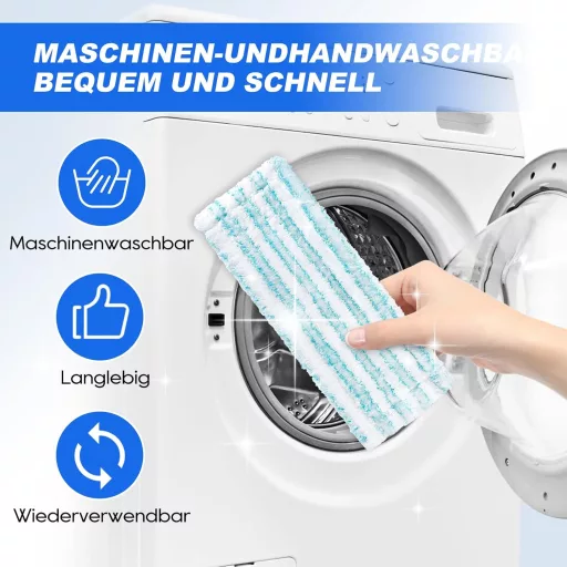 KEEPOW 2 bucăți Rezerve mop Leifheit Clean Twist M Ergo Micro Duo