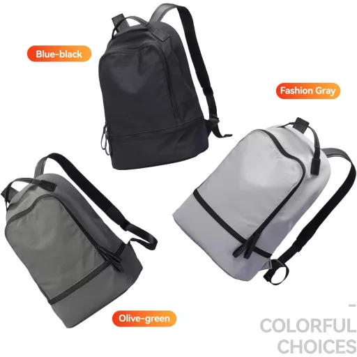Rucsac Unisex Mark Ryden cu Compartiment Laptop - Impermeabil, cu Fermoare YKK, Geantă de Oraș pentru Școală, Muncă - Rucsac Ușor, Durabil Gri Deschis